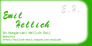 emil hellich business card